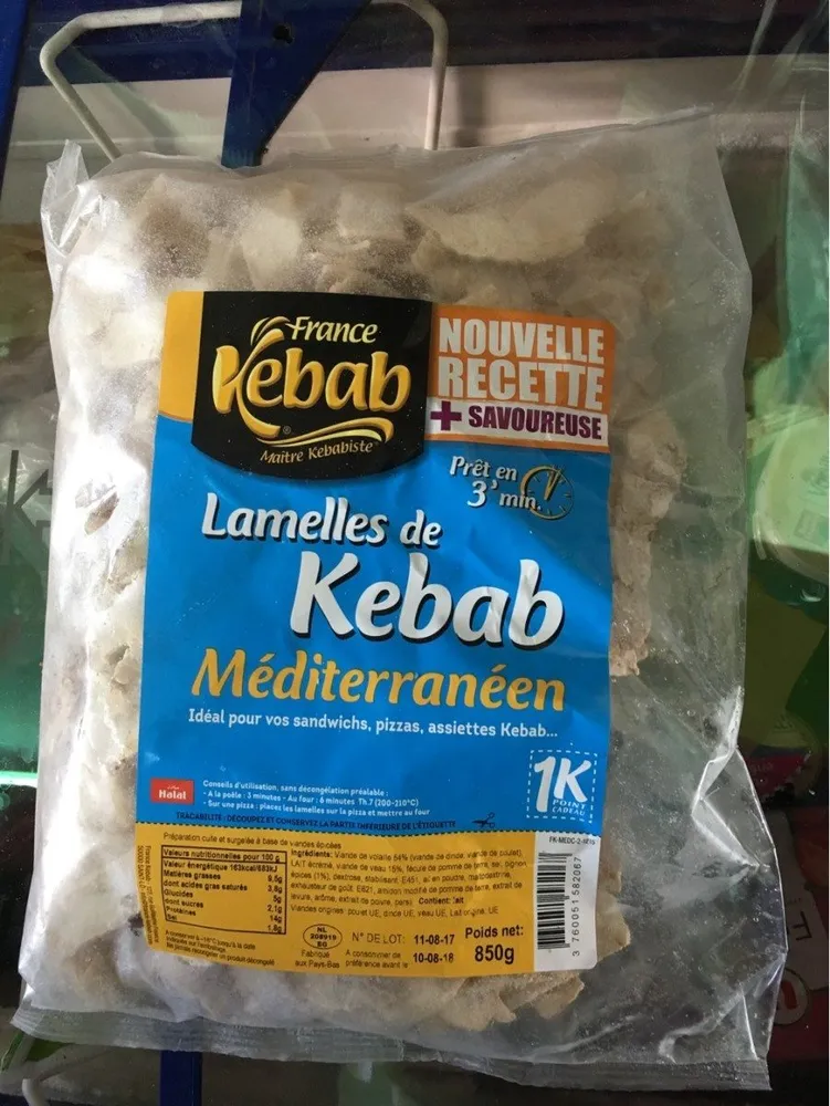 850G Lamelles Kebab Medit?rran