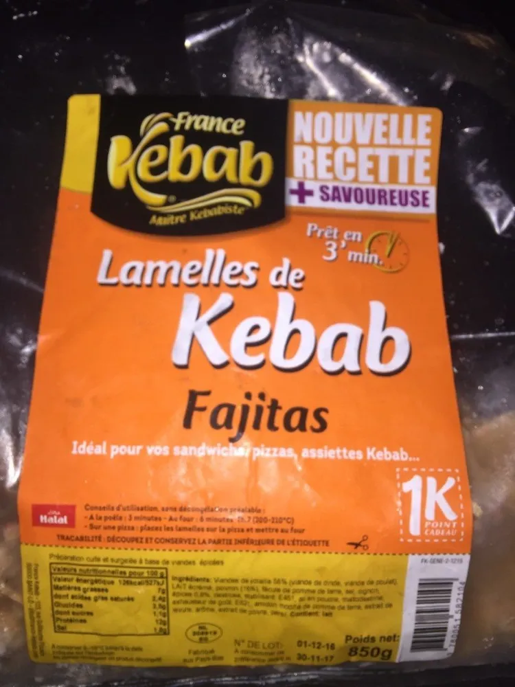 Lamelles de Kebab
