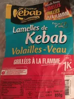 Lamelles de kebab