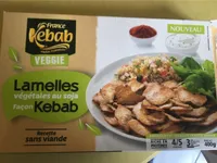Lamelles vegetales au soja façon Kebab