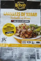 Lamelles de kebab