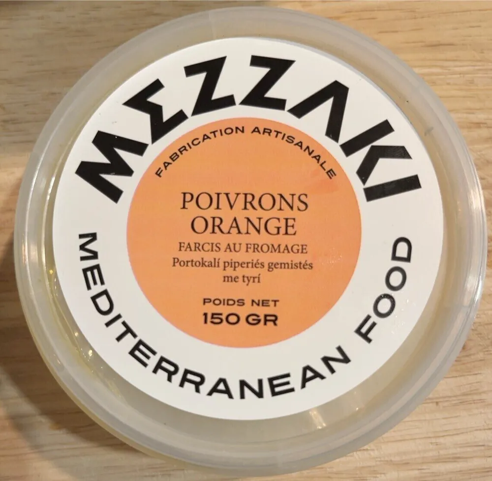 Poivrons orange farcis au fromage