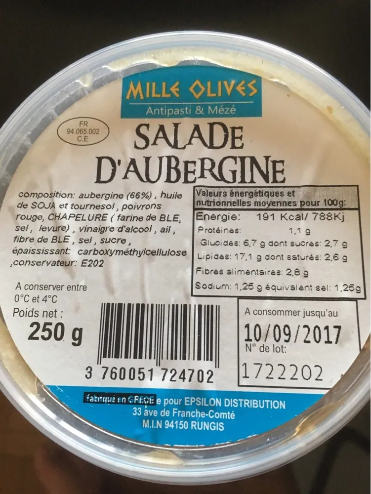 Salade d'aubergine