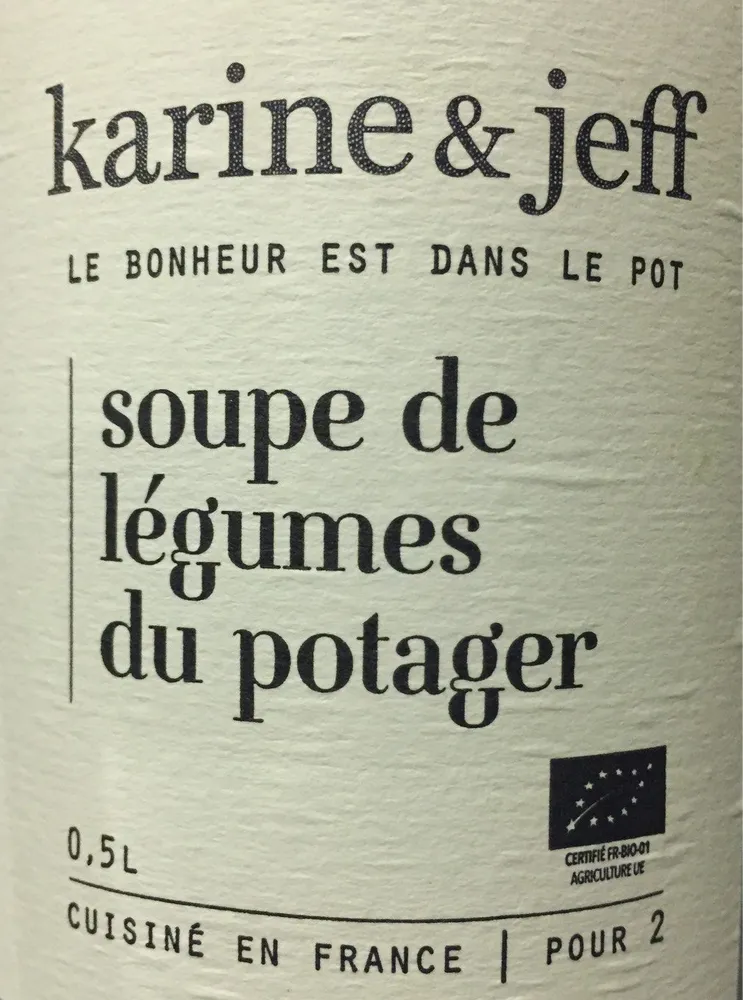 Soupe de légumes du potager