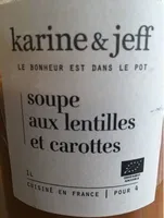 Soupe bio - Lentilles carottes