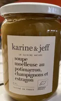 Soupe moelleuse au potimarron, champignons et estragon