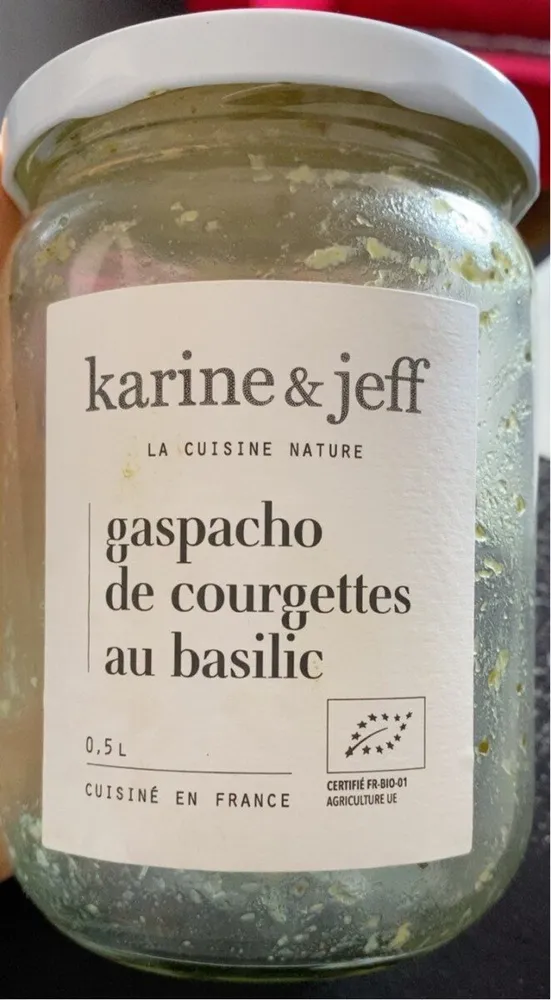 gaspacho de courgettes au basilic