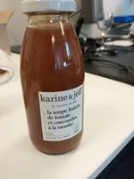 Soupe fraîche de tomate et concombre à la menthe