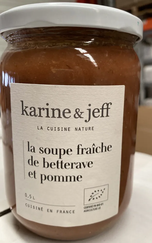 Soupe fraîche de betterave et pomme