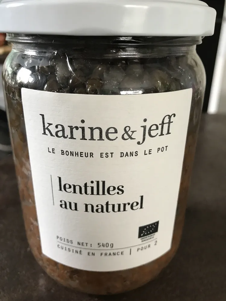 Lentilles au naturel