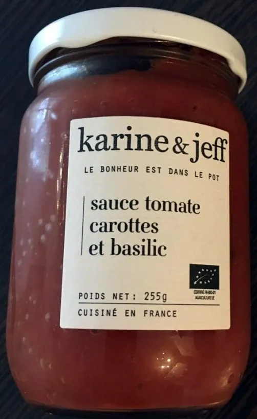 Sauce tomate carottes et basilic