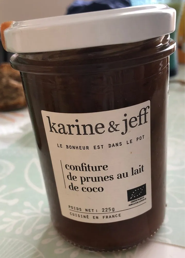 Confiture de prunes au lait de coco