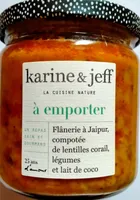 Compotée de lentilles corail, légumes et lait de coco