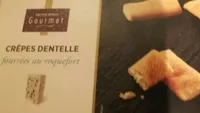 Crêpes dentelles fourrées au roquefort