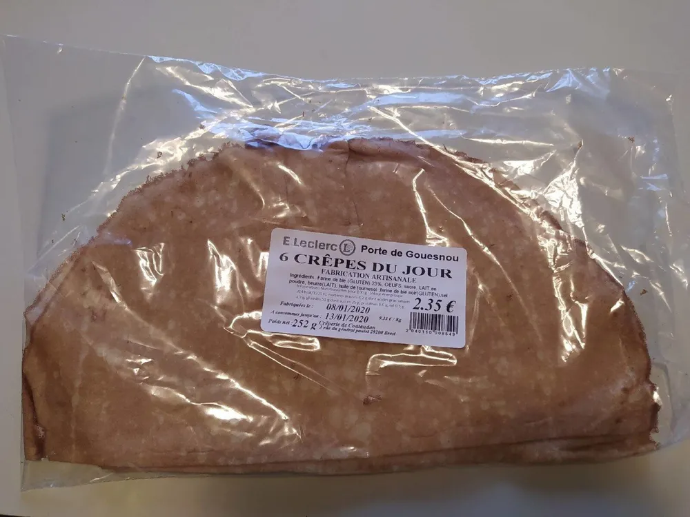 6 crêpes du jour