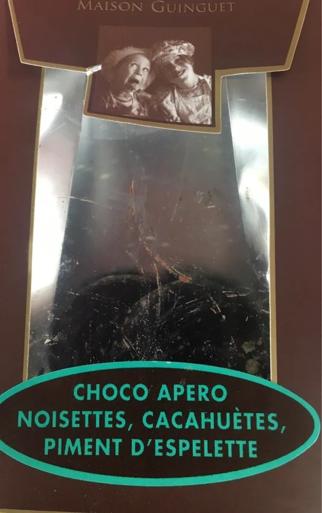 Choco apero noisettes cacahuetes piment d'espelette
