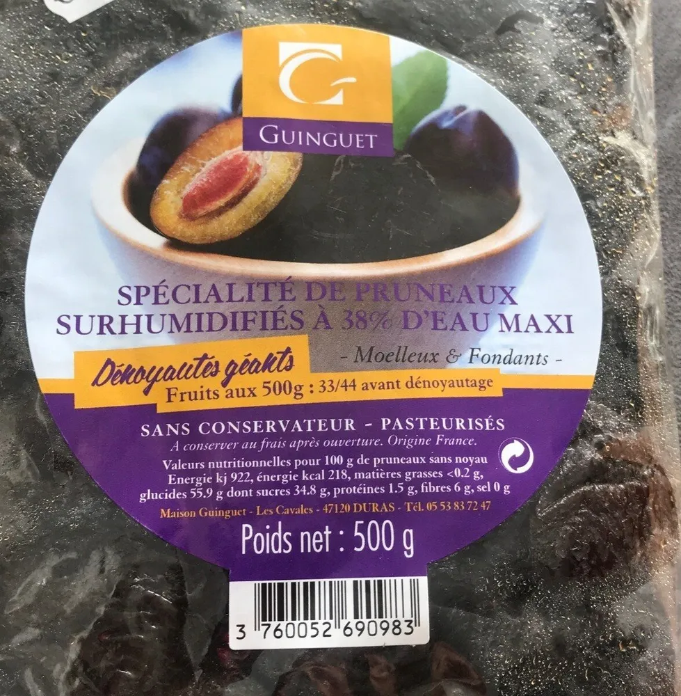 Pruneaux dénoyautés géants