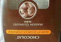Chocolat noir et écorces d'orange