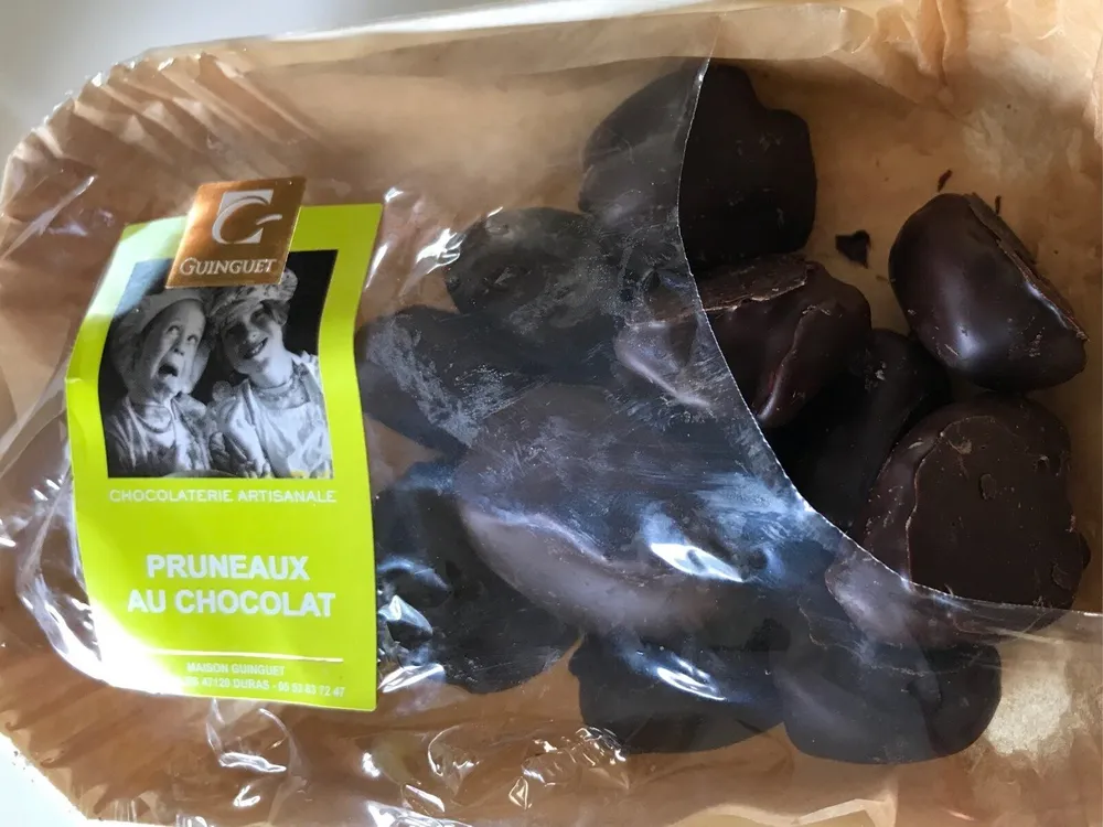 Pruneaux enrobes chocolat noir