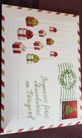 Enveloppe joyeuses fêtes chocolatées