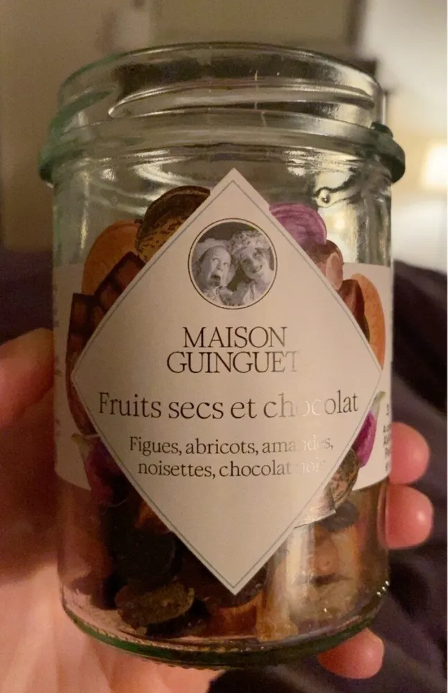 Fruits secs et chocolat