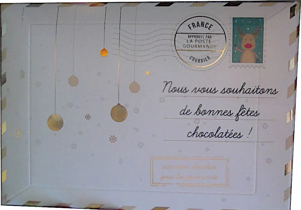 Enveloppe de Noël Dorée