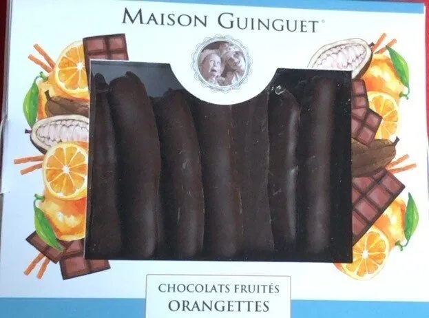 Chocolats fruités orangettes