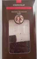 Chocolat noir framboises et cranberries