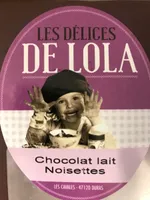 Tablette chocolat lait noisettes