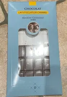 Chocolat lait et éclat de caramel