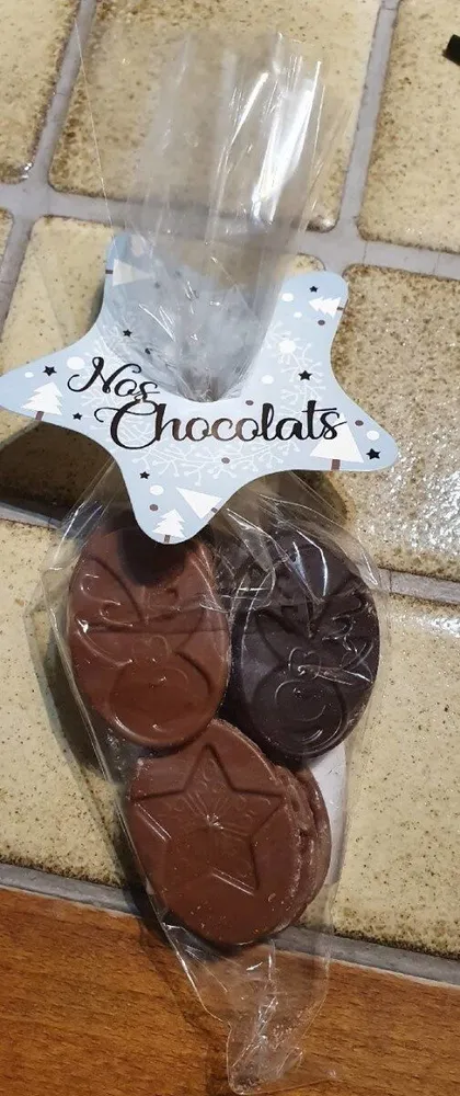 Noël en chocolat, sachet cône