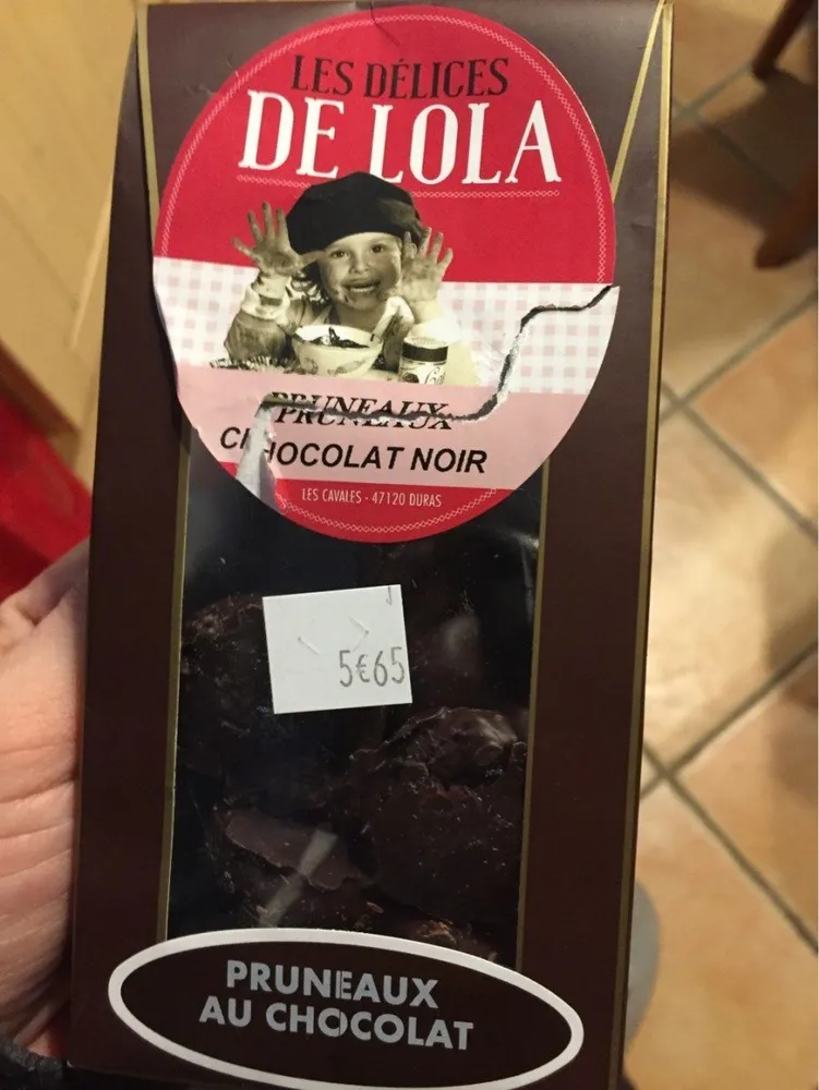 Pruneaux chocolat noir