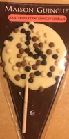 Sucette chocolat blanc et céréales