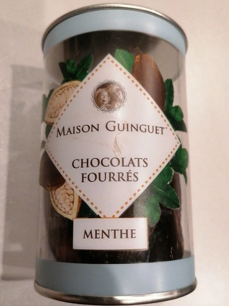 Chocolats fourrés menthe maison guinguet