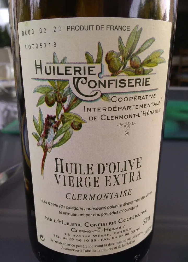 Huile d'olive vierge extra clermontaise