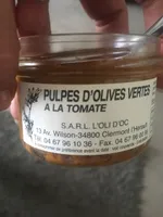 Pulpes d olives vertes a la tomate