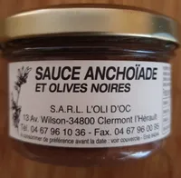 Sauce Anchoïade et olives noires