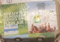 Oeufs de poule elevees en plaine air