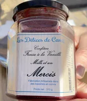 Confiture fraise à la vanille