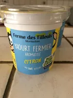 Yaourt fermier aromatisé citron au lait entier