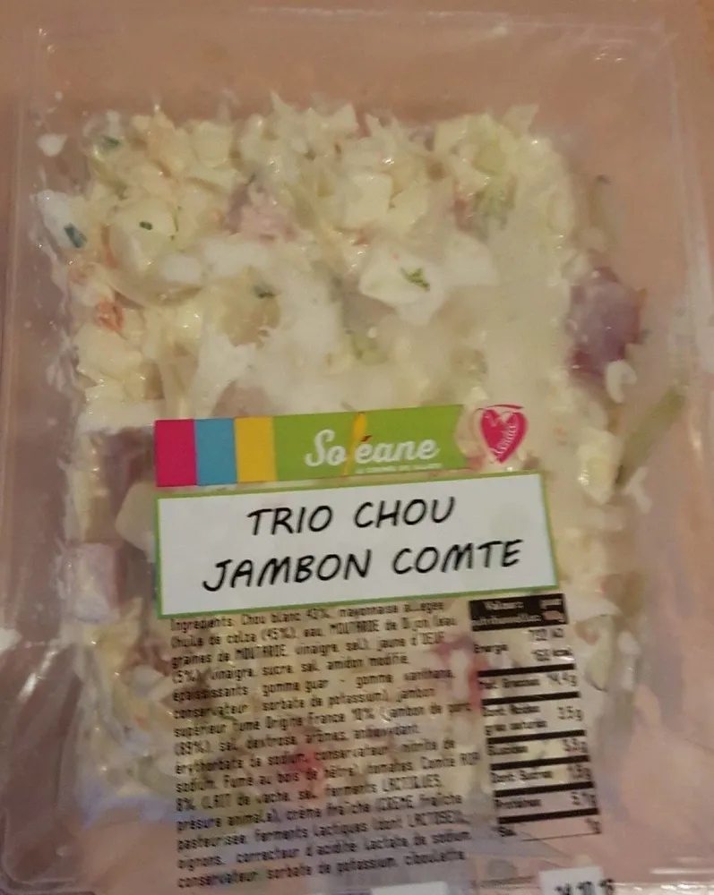 Trio chou jambon comte