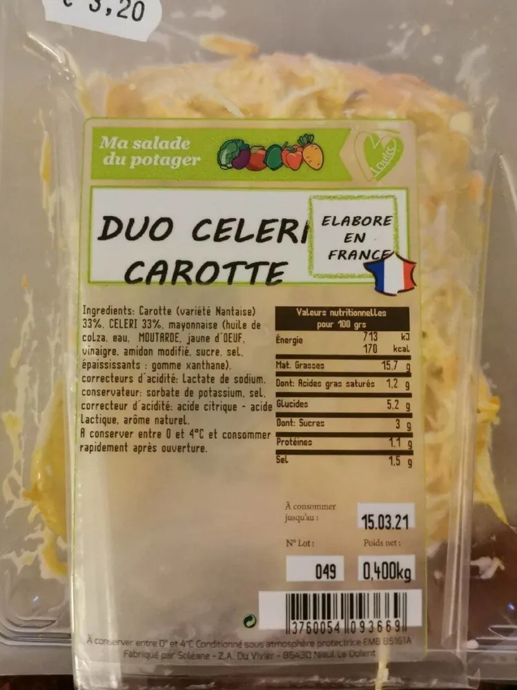 Duo carotte célerie