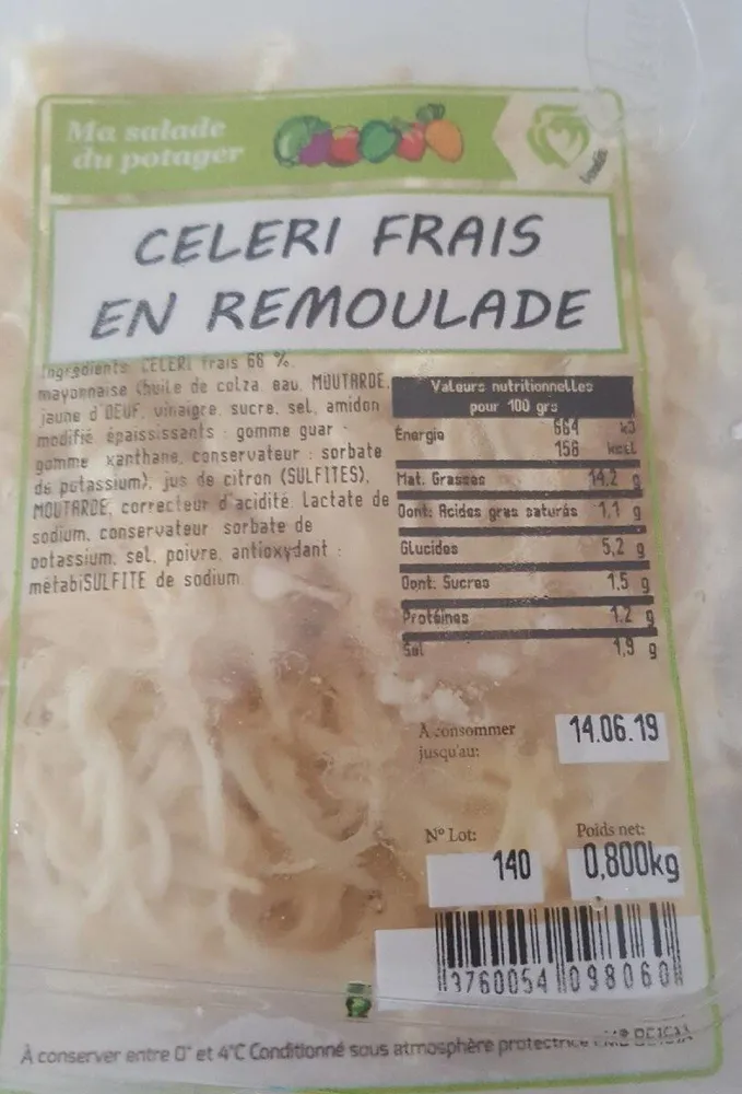 Céleri frais en remoulade