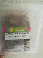 Lentilles blondes au Petits pois