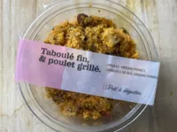Taboulé fin et poulet grillé