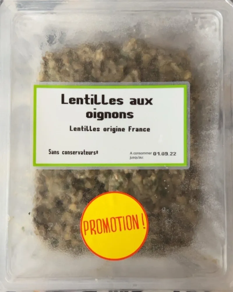 Lentilles aux oignons