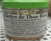 Rillettes de thon blanc