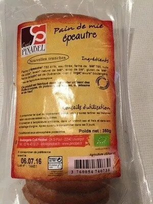 Pain de mie épeautre