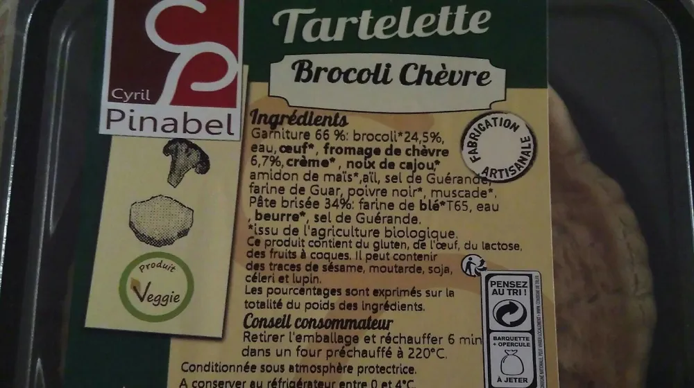 Tartelette brocolis chèvre