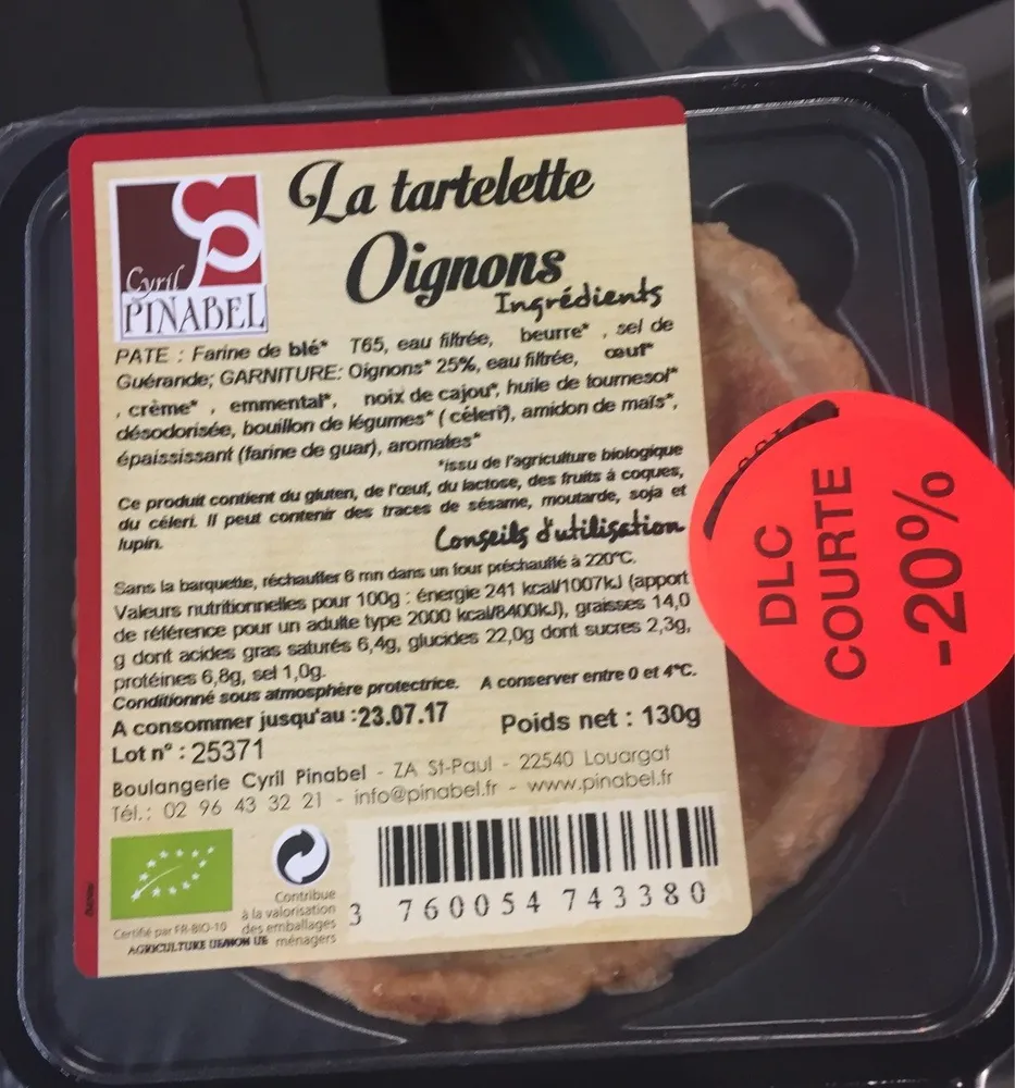 Tartelette Oignons